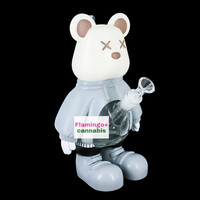 Lit Silicone 11.25" X Bear Water Pipe