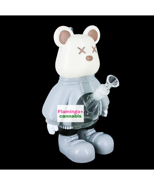 Lit Silicone 11.25" X Bear Water Pipe