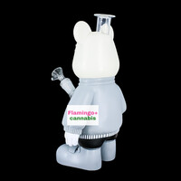 Lit Silicone 11.25" X Bear Water Pipe