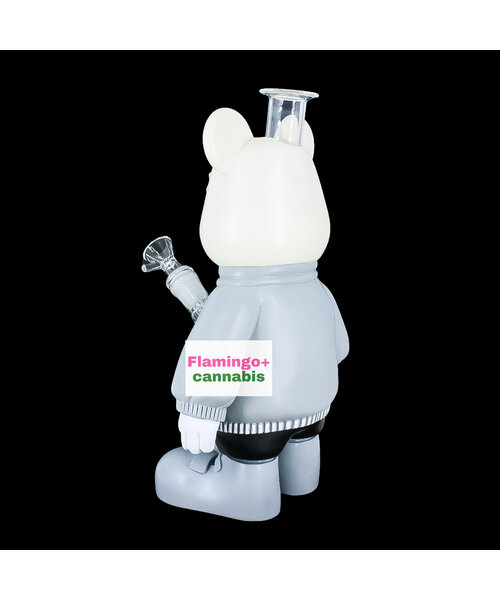 Lit Silicone 11.25" X Bear Water Pipe