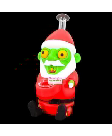Lit Silicone Lit Silicone 6.5" Zombie Santa Bubbler