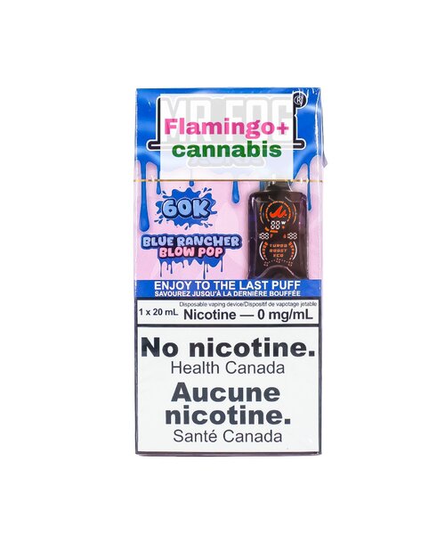 Mr. Fog Aura Rechargeable Disposable 60k Puff ZERO NICOTINE MB Blue Rancher Blow Pop