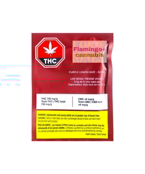 Lord Jones Purple Lemon Haze Sativa Live Resin Disposable 0.5G