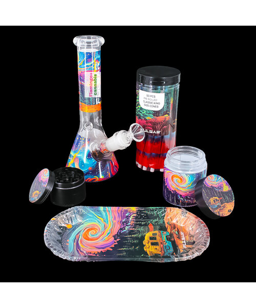 Pulsar Design Series Beaker Bong Sesh Set "Starry Camp"