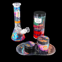 Pulsar Design Series Beaker Bong Sesh Set "Starry Camp"