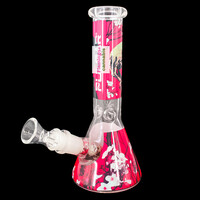 Pulsar Design Series Beaker Bong Sesh Set "Sakura Skulls"