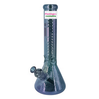 Infyniti 14" Chrome Sunshine Beaker Bong Dark Green