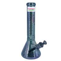Infyniti 14" Chrome Sunshine Beaker Bong Dark Green