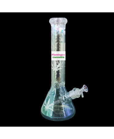 infyniti Infyniti 14" Chrome Sunshine Beaker Bong Yellow