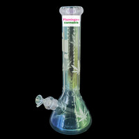 Infyniti 14" Chrome Sunshine Beaker Bong Yellow
