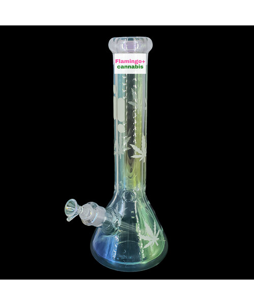 Infyniti 14" Chrome Sunshine Beaker Bong Yellow