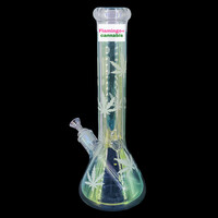Infyniti 14" Chrome Sunshine Beaker Bong Yellow
