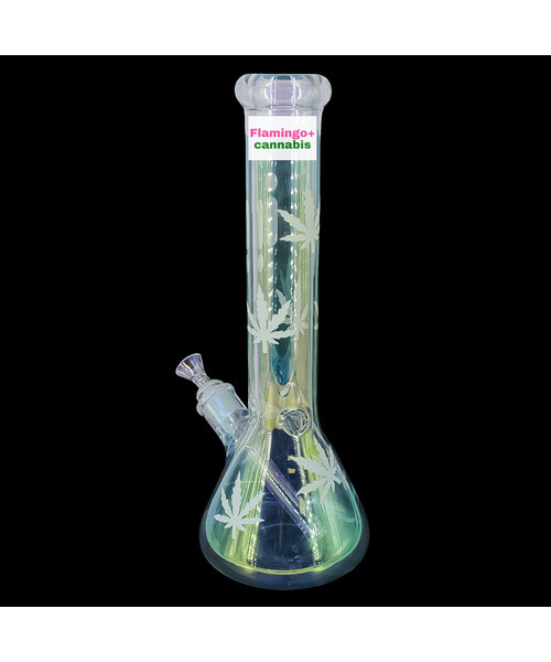 Infyniti 14" Chrome Sunshine Beaker Bong Yellow