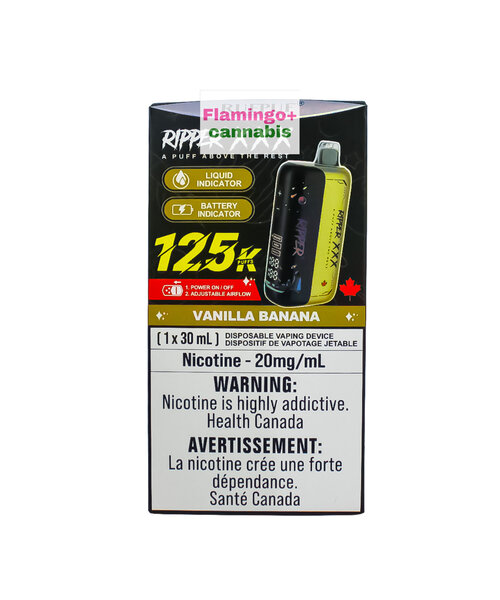 RufPuf Ripper XXX 125k Puff Rechargeable Disposable MB Vanilla Banana