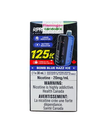 Ripper-X RufPuf Ripper XXX 125k Puff Rechargeable Disposable MB Bomb Blue Razz