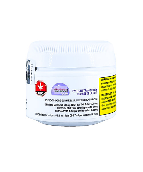 Monjour Twilight Tranquility CBD + CBN Gummies 30X20MG