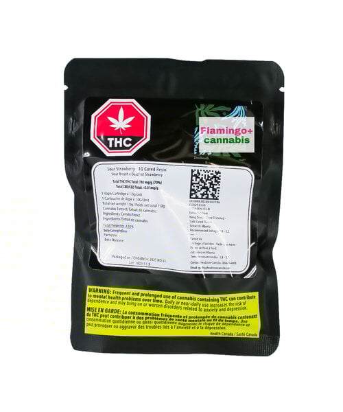 Headstone Cannabis Sour Strawberry Hybrid Cured Resin Cartridge 1G