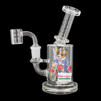 Pulsar 6.75" Moto Corgi Glass Dab Rig