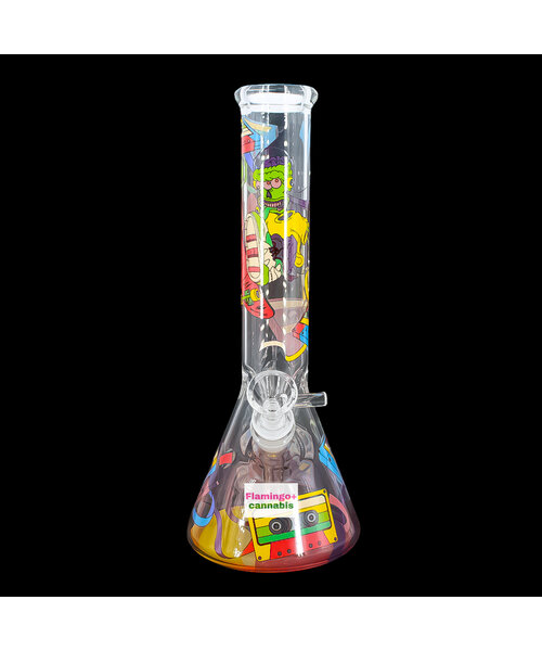 Red Eye Glass 12" 90's Nostalgia Beaker Bong