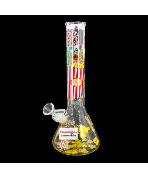 Red Eye Glass 12" Movie Night Beaker Bong