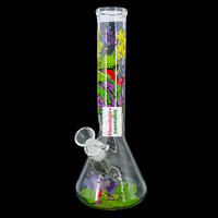 Red Eye Glass 12" Brain Frog Beaker Bong
