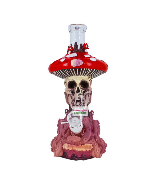 LIT 10.5" Shrooms Skull Bong