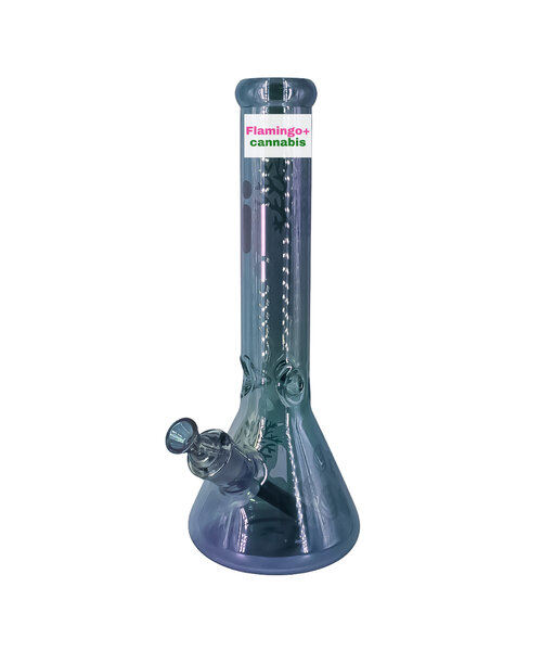Infyniti 14" Chrome Sunshine Beaker Bong Dark Green