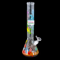 Red Eye Glass 15" Reefer Madness Beaker Bong