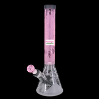Milky Way Glass 16" Femme Samurai Beaker Bong Pink