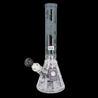 Milky Way Glass 15" Dragon's Lair Beaker Bong Smoke