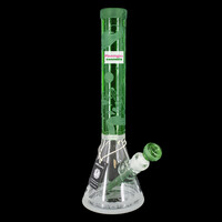 Milky Way Glass 16" Alien Artifacts Beaker Bong Green