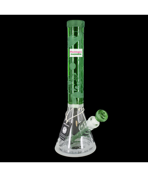Milky Way Glass 16" Alien Artifacts Beaker Bong Green