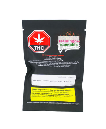 claybourne Gassers Claybourne Gassers Lemon Cherry G Hybrid Liquid Diamond AIO Disposable 0.95G