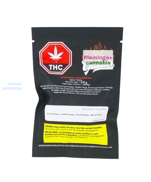 Claybourne Gassers Lemon Cherry G Hybrid Liquid Diamond AIO Disposable 0.95G