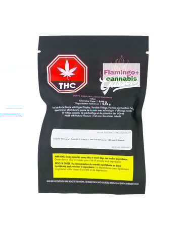 claybourne Gassers Claybourne Gassers Grape Gasolina Indica Liquid Diamond AIO Disposable 0.95G