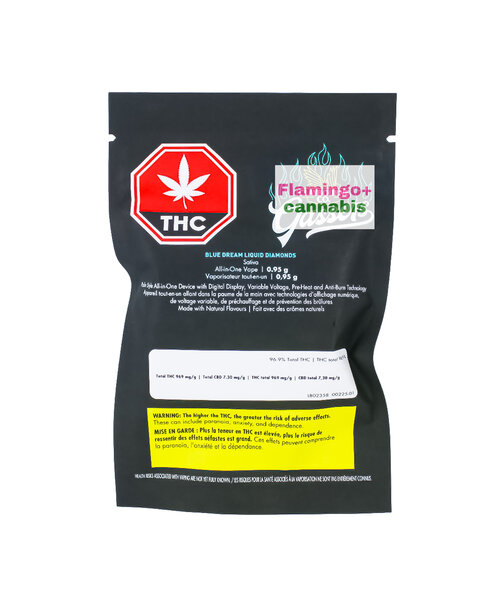 Claybourne Gassers Blue Dream Sativa Liquid Diamond AIO Disposable 0.95G