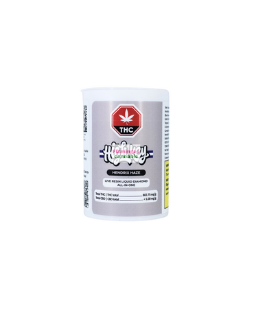high key High Key Hendrix Haze Aio Liquid Diamond Hybrid Disposable 1G