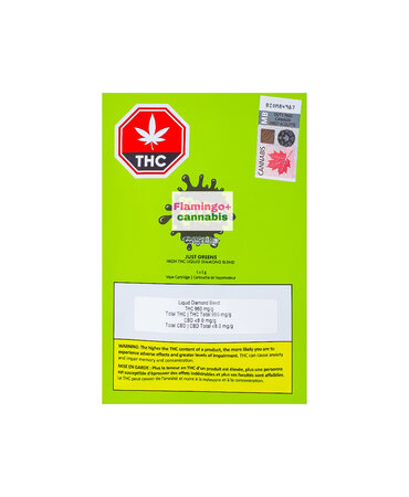 Sticky Greens Sticky Greens Just Greens Liquid Diamond Sativa Cartridge 1G