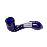 Red Eye Glass 5" Glass Sherlock Hand Pipe
