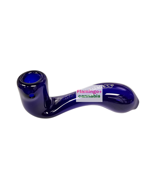 Red Eye Glass 5" Glass Sherlock Hand Pipe
