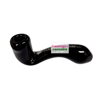 Red Eye Glass 5" Glass Sherlock Hand Pipe