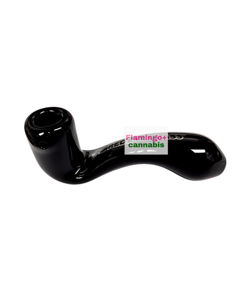 Red Eye Glass 5" Glass Sherlock Hand Pipe