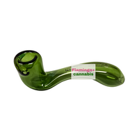 Red Eye Glass 5" Glass Sherlock Hand Pipe