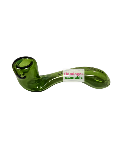 Red Eye Glass 5" Glass Sherlock Hand Pipe