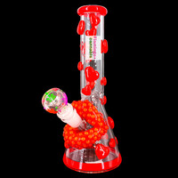Pulsar 9.75" Kiss My Lips Beaker Bong w/Glow In The Dark Bowl