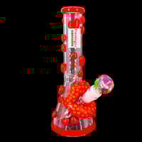 Pulsar 9.75" Kiss My Lips Beaker Bong w/Glow In The Dark Bowl