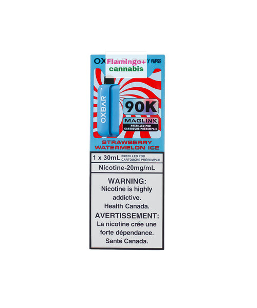 Rocky Vapor x OXBAR MAGLINK 90k Puff Pre-Filled Pod MB Strawberry Watermelon Ice