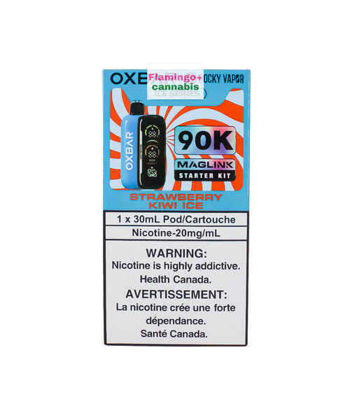 Rocky Vapor x OXBAR MAGLINK 90k Puff Starter Kit MB Strawberry Kiwi Ice