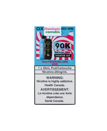 Rocky Vapor x OXBAR Rocky Vapor x OXBAR MAGLINK 90k Puff Starter Kit MB Watermelon Ice