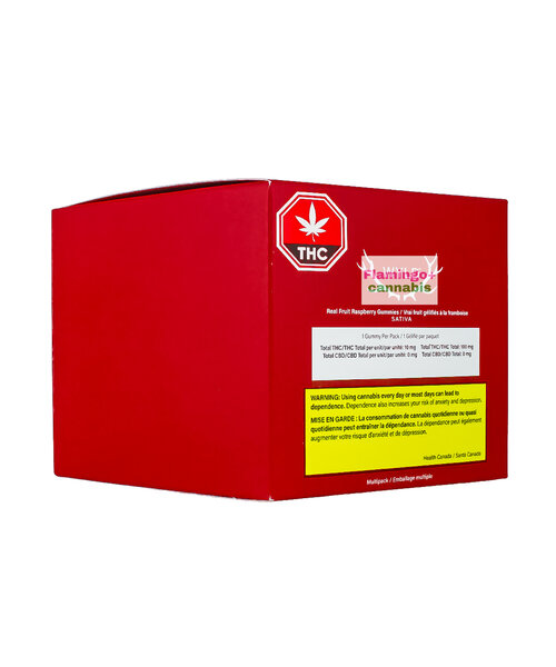 Wyld Raspberry Sativa Gummies 10X10MG